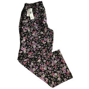 RETRO Vintage Jones New York Sport Petite Large Wide Flowy Leg Pant Silk Sheer F